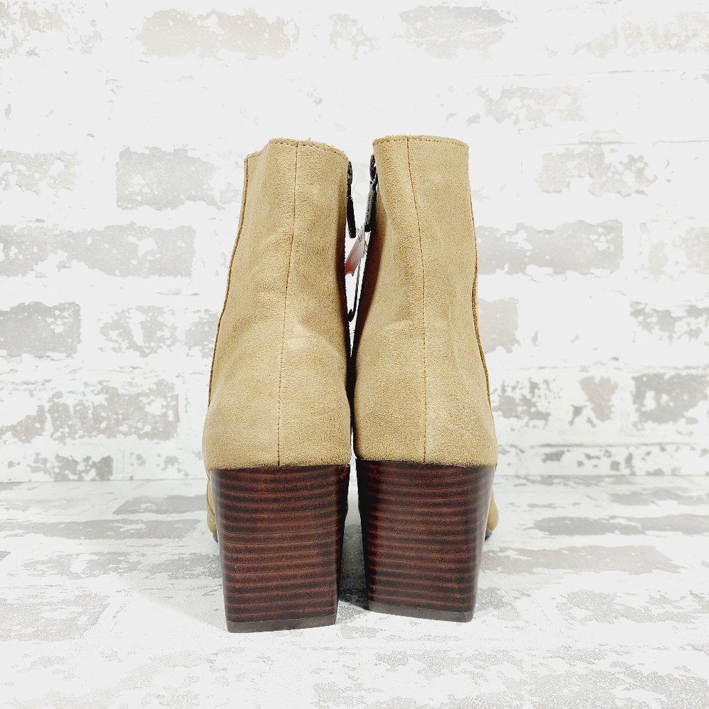 NEW Blondo Women's Sadie Waterproof Tan Suede Ankle Booties I624 - Picture 6 of 13